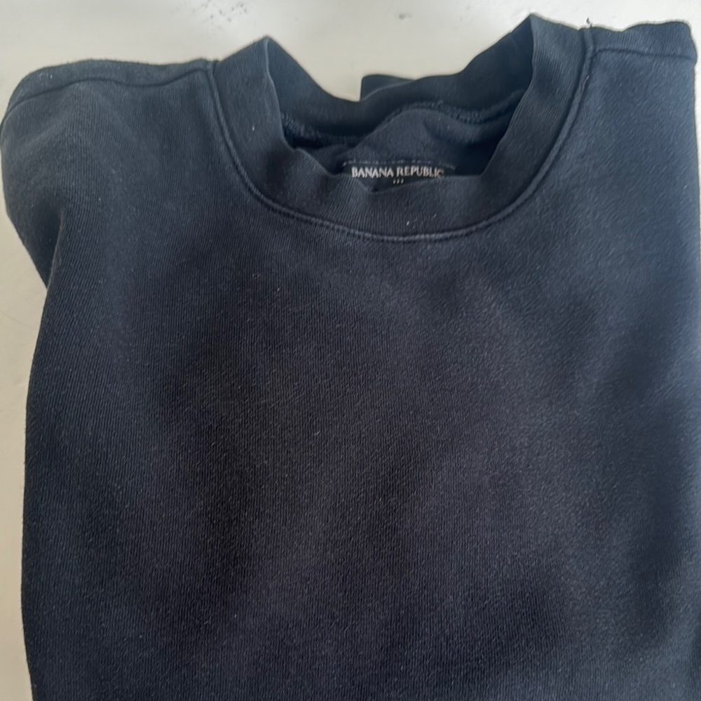 Banana Republic Black Crewneck Jacket